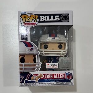 Josh Allen Funko Pop!, #249, fanatics exclusive, Stiff Arm ❤️ 🦬 💙 NFL Buffalo